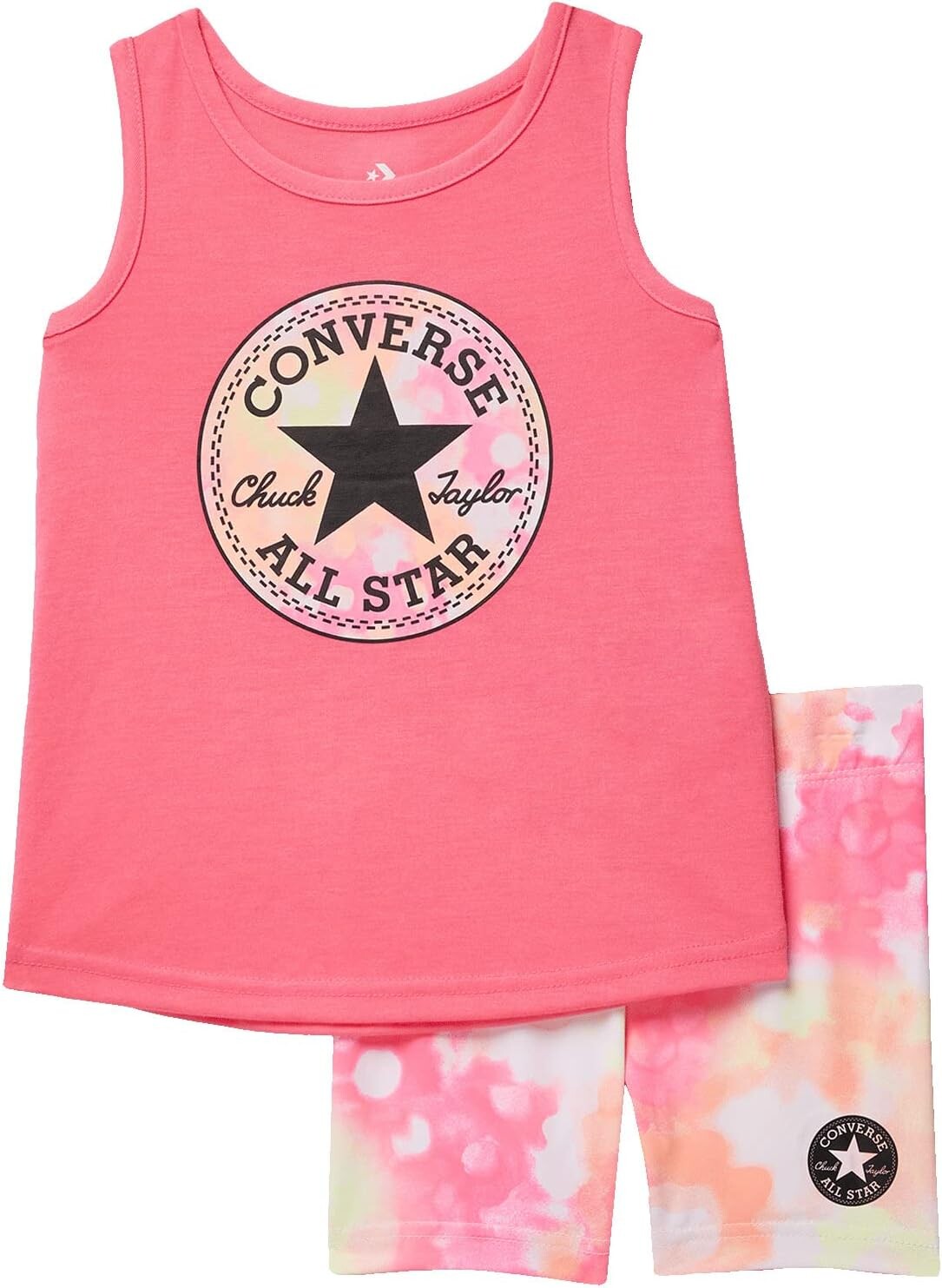 Детский набор Converse Floral Chuck Patch T-Shirt and Bike Shorts Set, цвет Digital Pink
Детский набор Converse Floral Chuck Patch T-Shirt and Bike Shorts Set, цвет Digital Pink