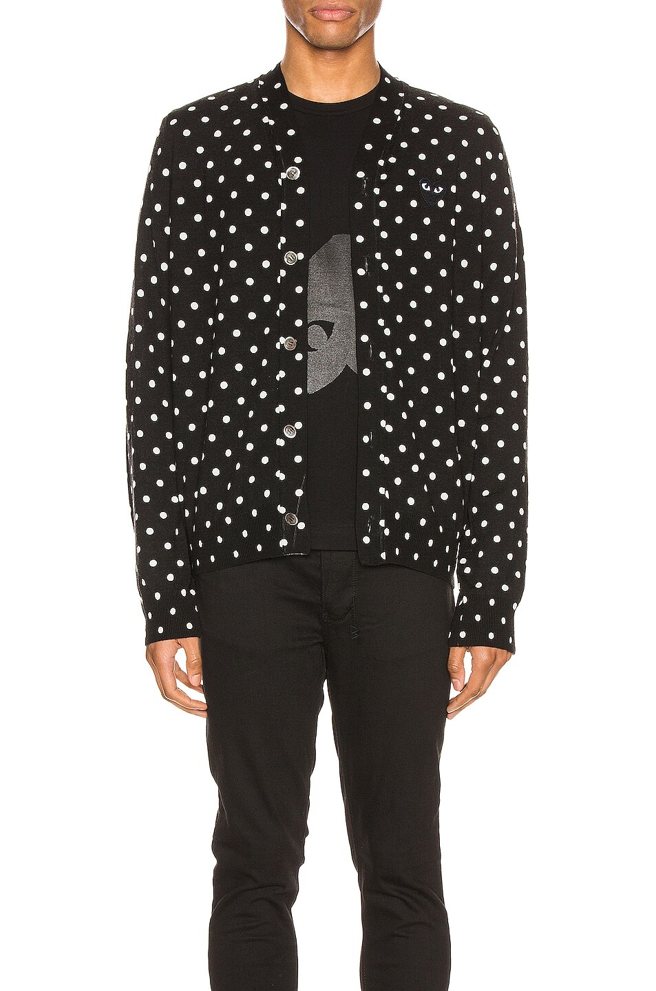 Кардиган Comme des Garçons Dot Print Wool With Black Emblem, цвет Black & Natural
Кардиган Comme des Garçons Dot Print Wool With Black Emblem, цвет Black & Natural
