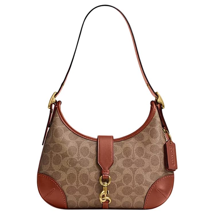COACH HamptonsHobo Coated Canvas Shoulder Bag Medium Women's Brown
COACH HamptonsHobo Coated Canvas Shoulder Bag Medium Women's Brown