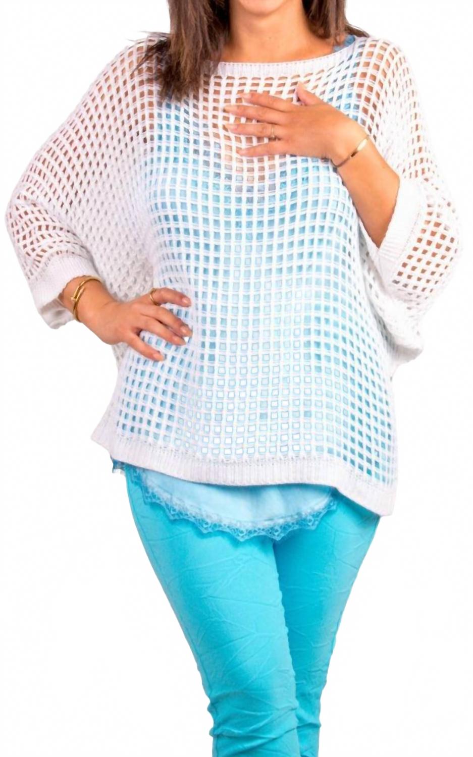 Вязаный свитер Rosana с круглым вырезом белого цвета Gigi Moda, белый
Вязаный свитер Rosana с круглым вырезом белого цвета Gigi Moda, белый