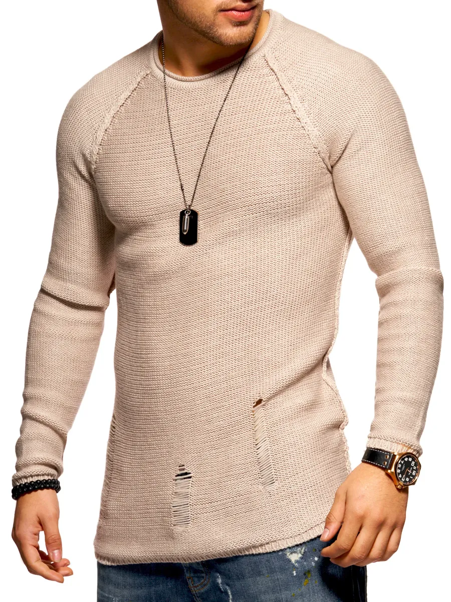 2-летний вязаный свитер премиум класса "JOSCHUA", с разрушенными элементами 2Y Premium, бежевый
2-летний вязаный свитер премиум класса "JOSCHUA", с разрушенными элементами 2Y Premium, бежевый