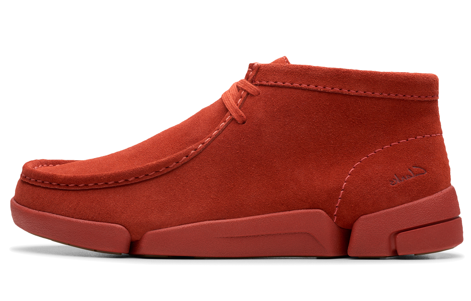 Clarks Мужские повседневные туфли с высоким берцем, красные 
Clarks Мужские повседневные туфли с высоким берцем, красные