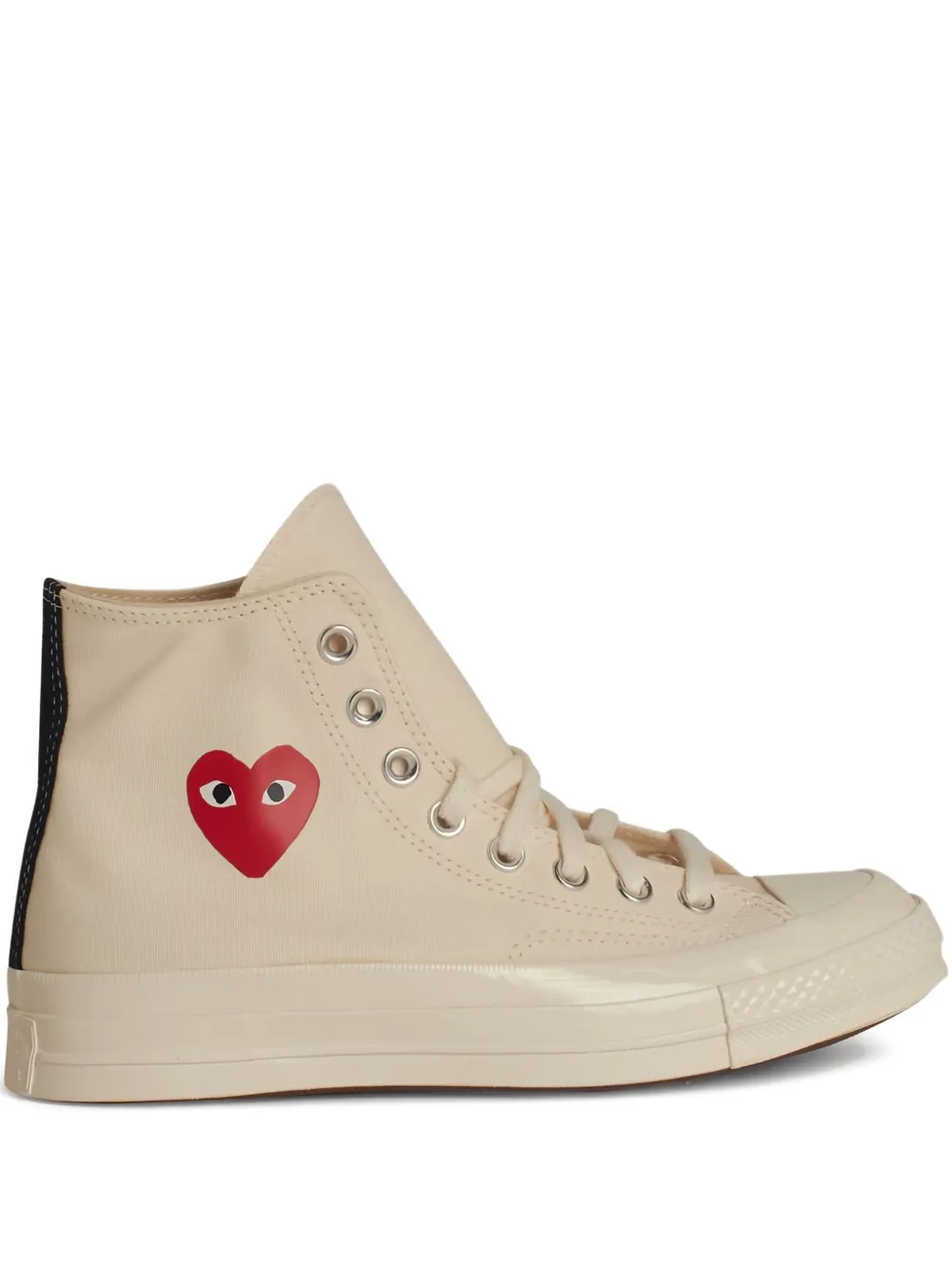 Высокие кроссовки с логотипом Comme Des Garçons Play x Converse, нейтральный 
Высокие кроссовки с логотипом Comme Des Garçons Play x Converse, нейтральный