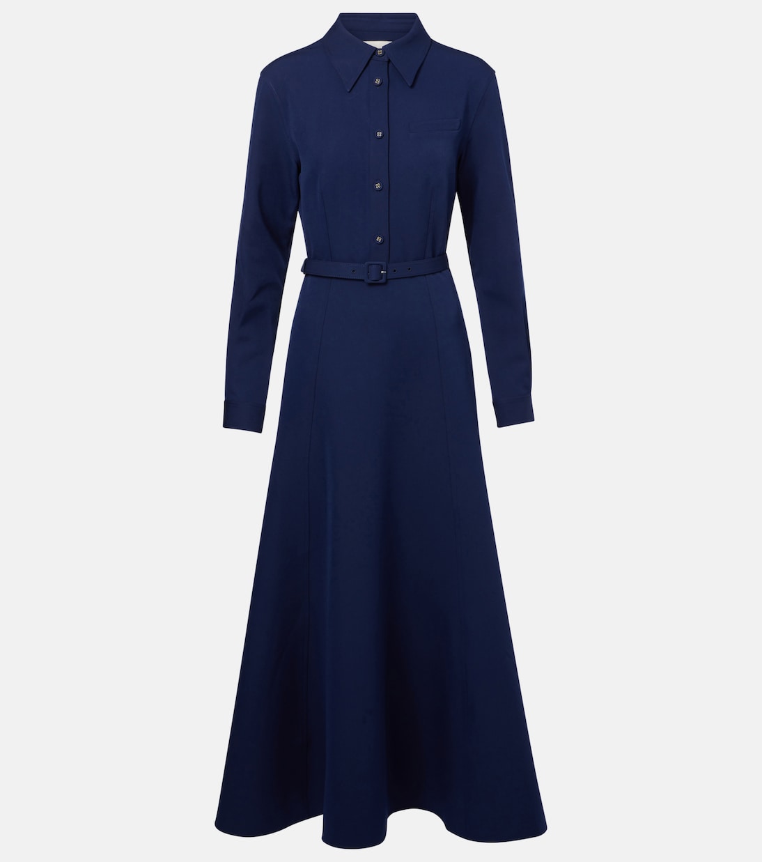 Платье-рубашка с поясом из крепа Roland Mouret, темно-синий
Платье-рубашка с поясом из крепа Roland Mouret, темно-синий