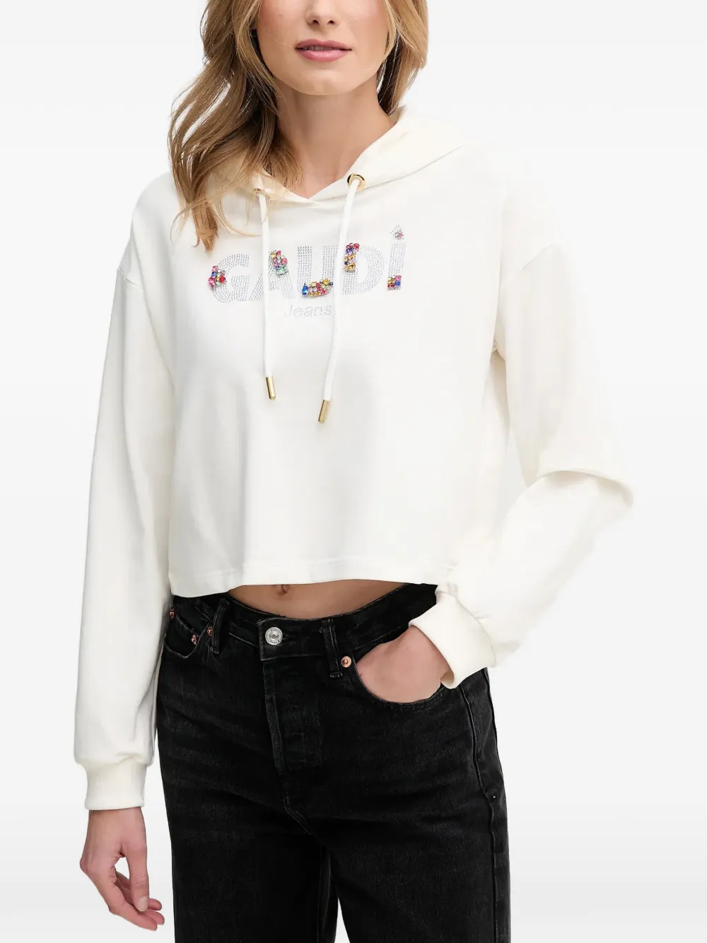 Худи с логотипом Gaudi, бежевый
Худи с логотипом Gaudi, бежевый