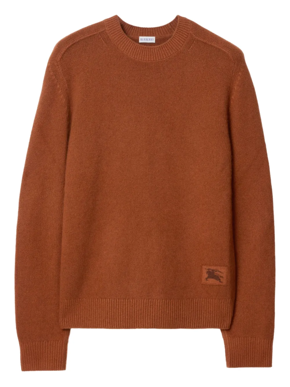 Кашемировый свитер с нашивками на локтях Burberry, коричневый
Кашемировый свитер с нашивками на локтях Burberry, коричневый