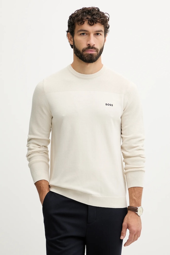 Свитер из смесовой шерсти Boss Green, бежевый
Свитер из смесовой шерсти Boss Green, бежевый