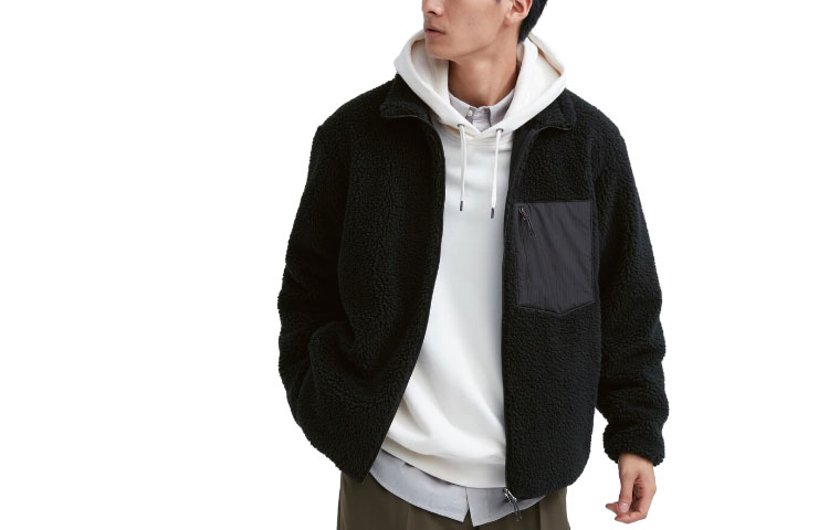 UNIQLO Пальто с бархатистой текстурой унисекс черное, Black
UNIQLO Пальто с бархатистой текстурой унисекс черное, Black