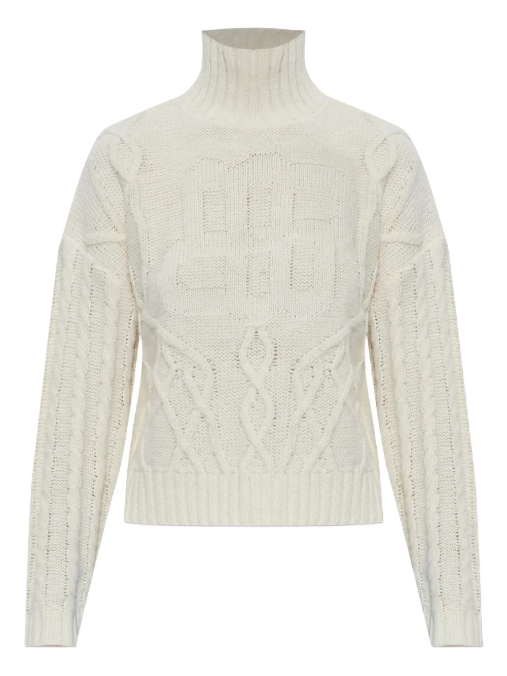 Свитер с воротником-гольф вязаный косичками MUNTHE, нейтральный
Свитер с воротником-гольф вязаный косичками MUNTHE, нейтральный