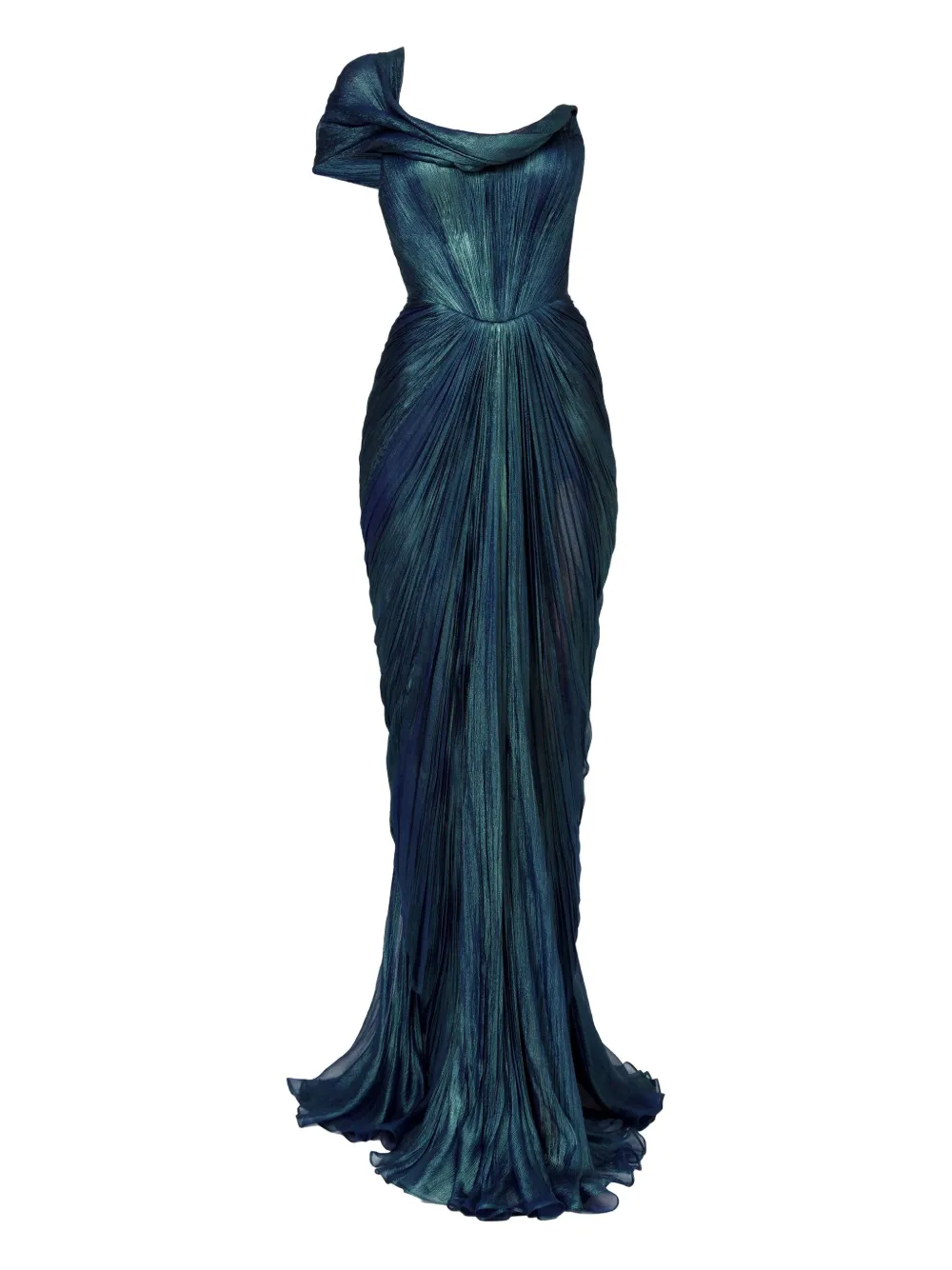 Драпированное шелковое платье на одно плечо Iris Serban, синий
Драпированное шелковое платье на одно плечо Iris Serban, синий