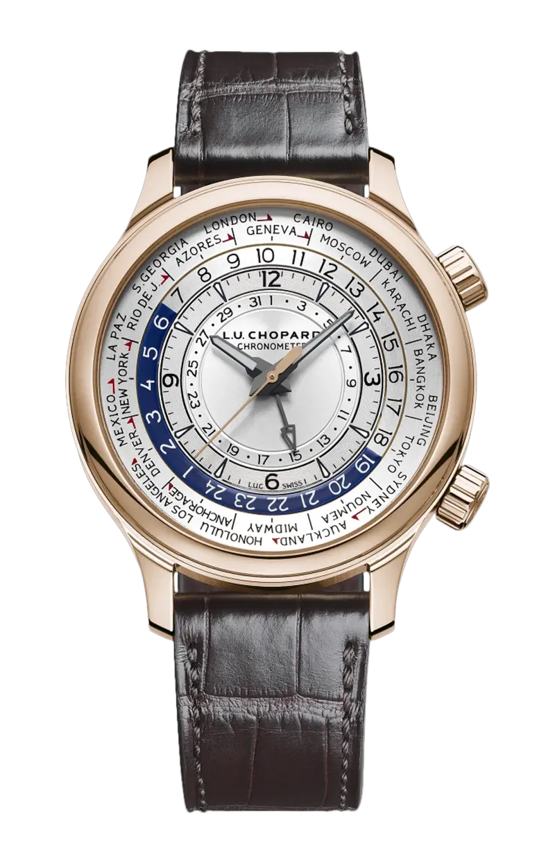 L.u.c time traveller one 42 мм, автоматические, этичное розовое золото - 161942-5001 CHOPARD
L.u.c time traveller one 42 мм, автоматические, этичное розовое золото - 161942-5001 CHOPARD