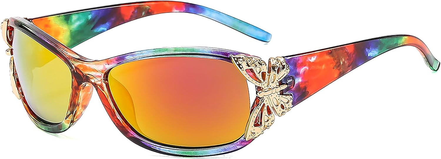Модные солнцезащитные очки в стиле Y2K с бабочками для женщин, винтажные солнцезащитные очки с обтекаемой формой, идеально подходят для вождения, пляжной вечеринки Generic, E
Модные солнцезащитные очки в стиле Y2K с бабочками для женщин, винтажные солнцезащитные очки с обтекаемой формой, идеально подходят для вождения, пляжной вечеринки Generic, E