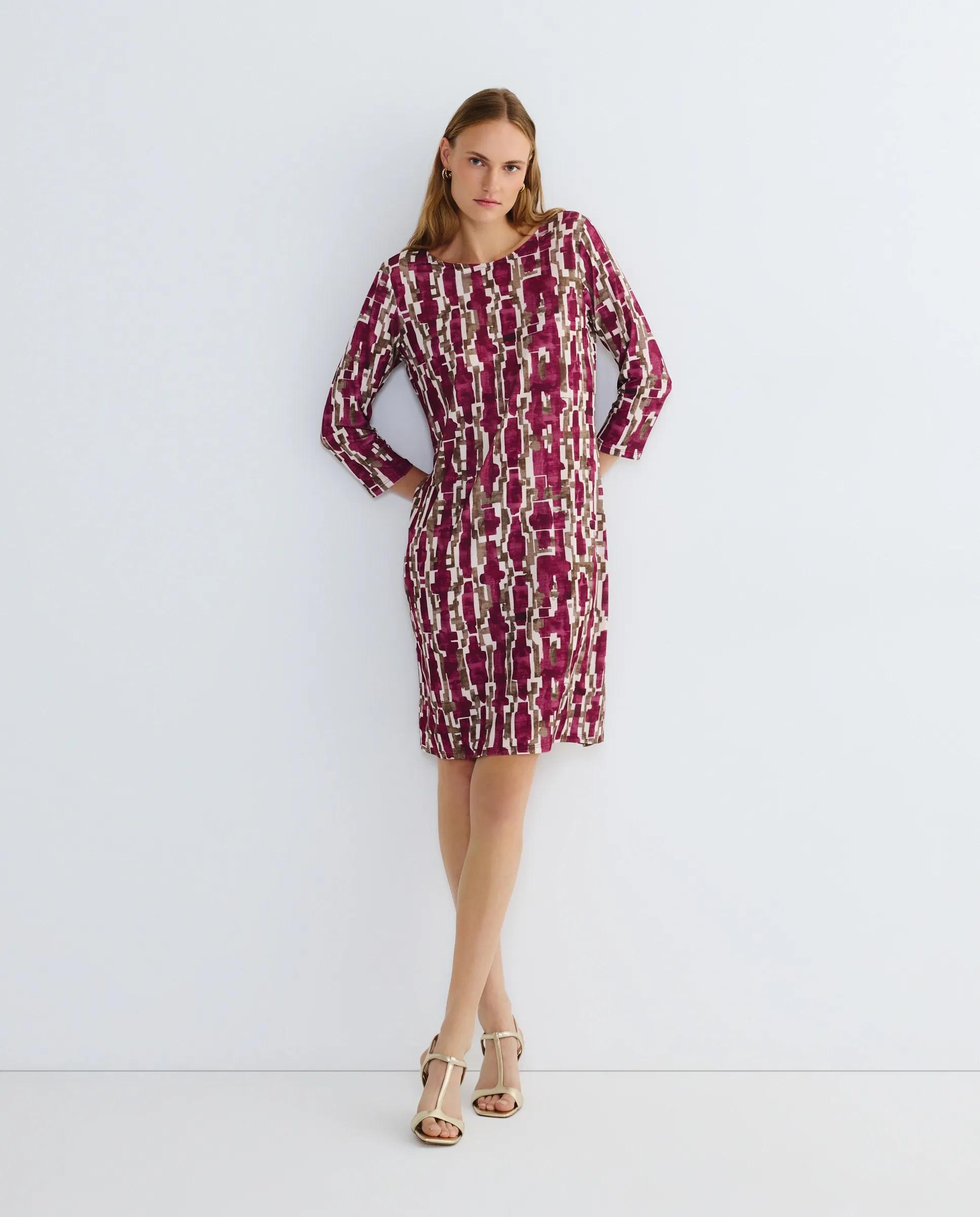 Платье с принтом и рукавом три четверти Zermatt, баклажановый
Платье с принтом и рукавом три четверти Zermatt, баклажановый