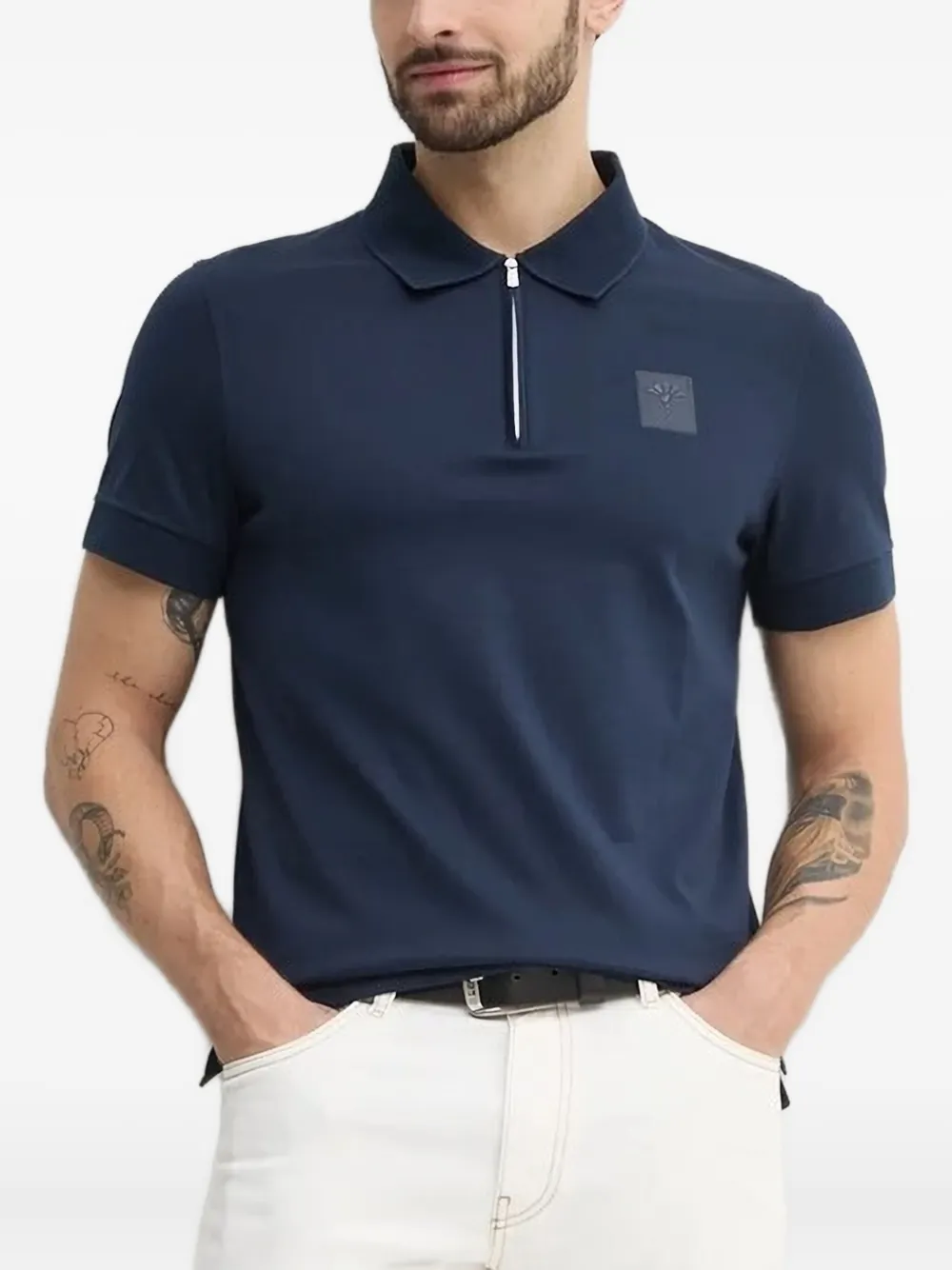 Рубашка поло с воротником на молнии и логотипом Joop!, синий
Рубашка поло с воротником на молнии и логотипом Joop!, синий