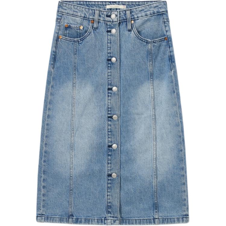 Levis Джинсовая длинная юбка levi’s женская light blue
Levis Джинсовая длинная юбка levi’s женская light blue