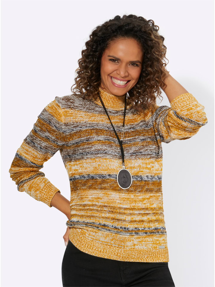 Свитер с длинными рукавами в меланжевом цвете охры и коричневого цвета WITT WEIDEN
Свитер с длинными рукавами в меланжевом цвете охры и коричневого цвета WITT WEIDEN