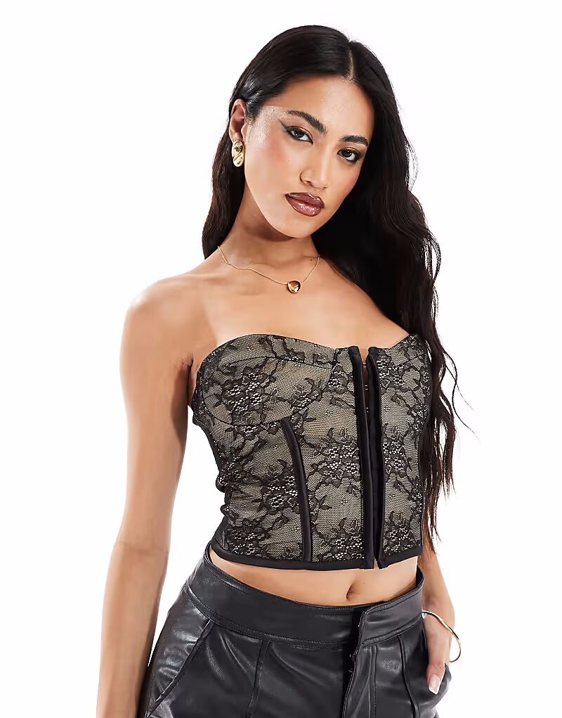 Кружевной корсет ASOS DESIGN с окантовкой черного цвета
Кружевной корсет ASOS DESIGN с окантовкой черного цвета
