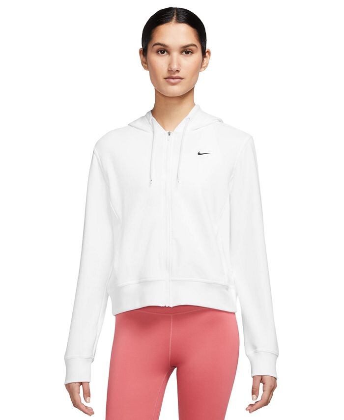Женская толстовка с молнией во всю длину Dri-FIT One из френч терри Nike, белый
Женская толстовка с молнией во всю длину Dri-FIT One из френч терри Nike, белый