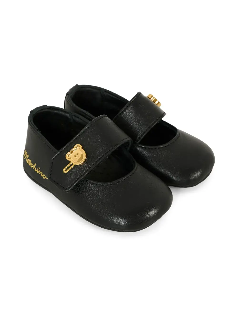 Балетки с вышитым логотипом Moschino Kids, черный
Балетки с вышитым логотипом Moschino Kids, черный