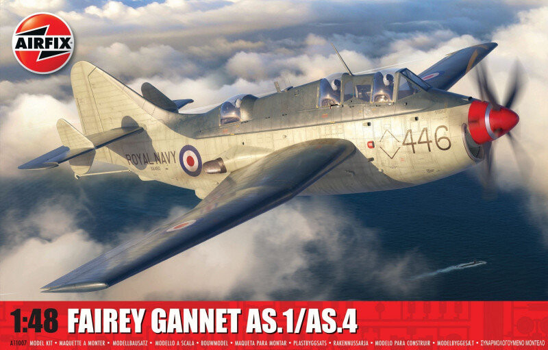 Airfix, пластиковая модель Fairey Gannet As. 1/ас.4 1/48
Airfix, пластиковая модель Fairey Gannet As. 1/ас.4 1/48