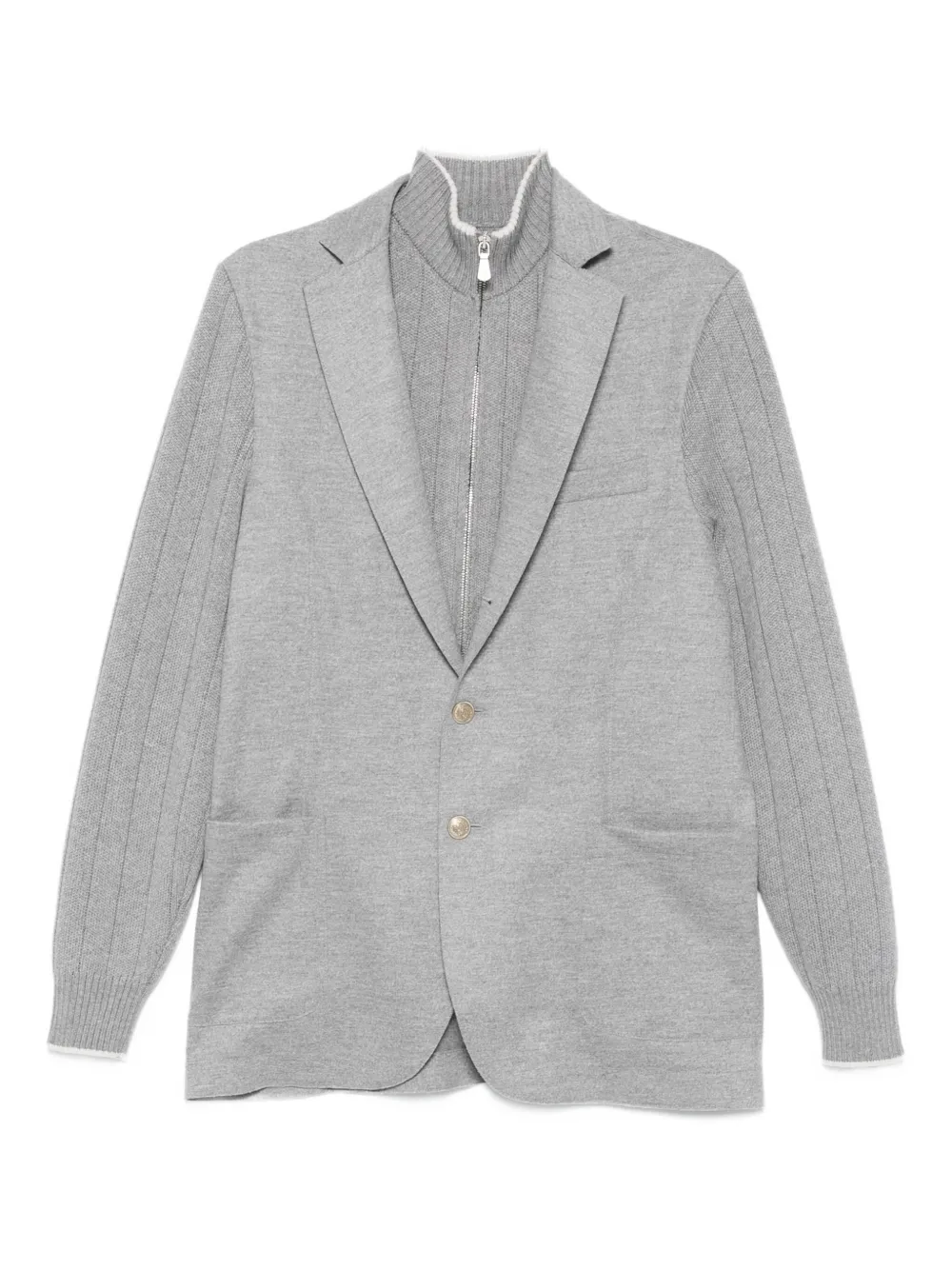 Пиджак с ребристыми рукавами и застежкой на пуговицы Eleventy, серый
Пиджак с ребристыми рукавами и застежкой на пуговицы Eleventy, серый
