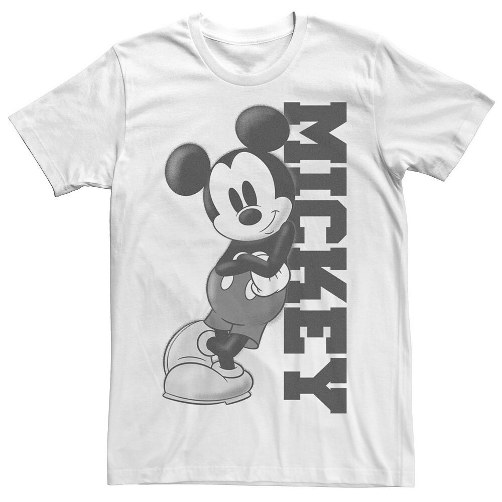 Мужская футболка с изображением Микки Мауса Диснея, опирающаяся на имя Disney, белый
Мужская футболка с изображением Микки Мауса Диснея, опирающаяся на имя Disney, белый