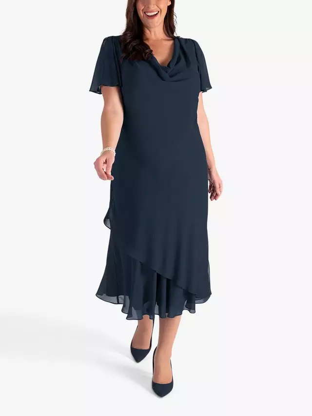 Платье chesca Double Layer Chiffon Cowl Neckline, цвет dark navy
Платье chesca Double Layer Chiffon Cowl Neckline, цвет dark navy