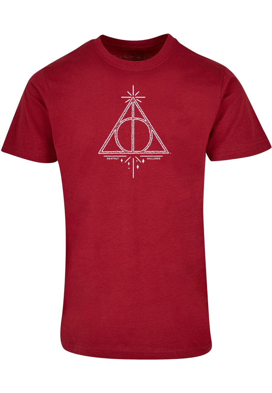 Классическая футболка ABSOLUTE CULT Shirt Harry Potter - Death Hallows, бордовый 
Классическая футболка ABSOLUTE CULT Shirt Harry Potter - Death Hallows, бордовый