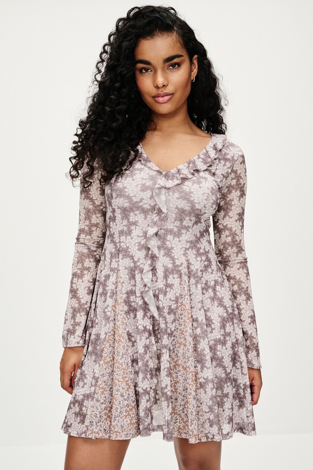 Платье со сборками Next, фиолетовый
Платье со сборками Next, фиолетовый