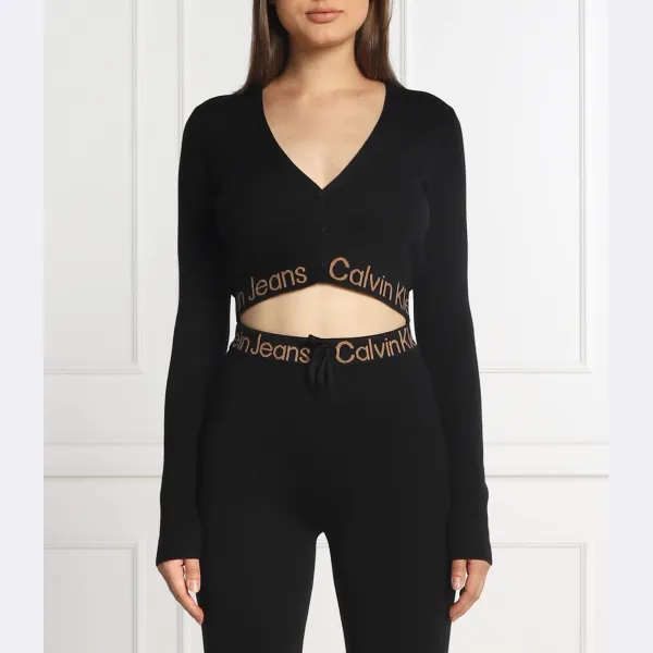 Укороченный кардиган Calvin Klein, черный
Укороченный кардиган Calvin Klein, черный