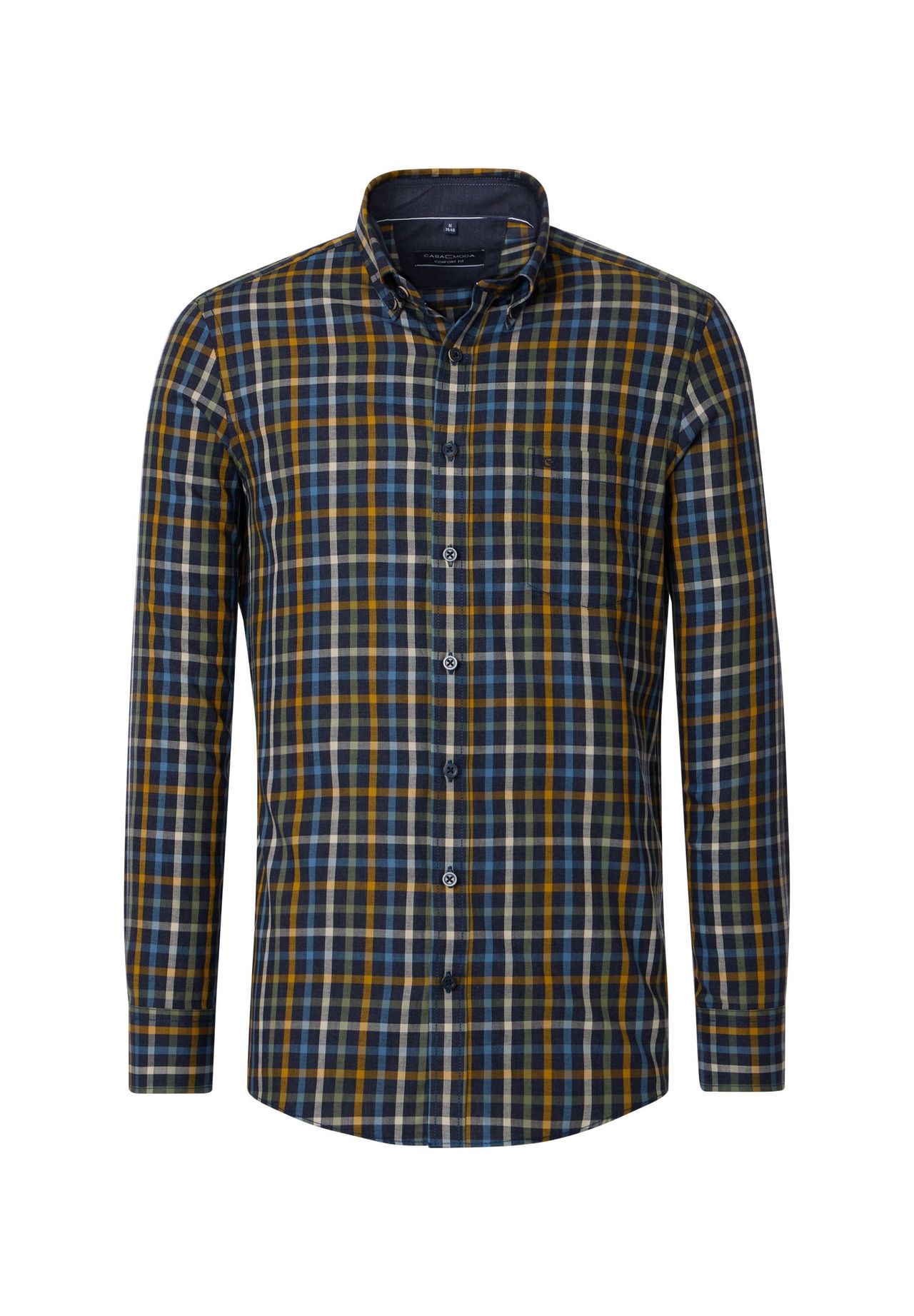 Мужская повседневная рубашка в клетку, комфортная посадка CASAMODA, цвет Blau(100)
Мужская повседневная рубашка в клетку, комфортная посадка CASAMODA, цвет Blau(100)