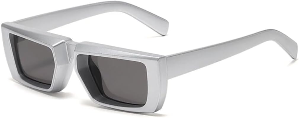 Винтажные прямоугольные солнцезащитные очки для женщин в стиле панк, маленькая оправа, модные очки Mentrends с защитой от УФ-излучения UV400. Модные очки VRTRFFTR, Silverwhite-black
Винтажные прямоугольные солнцезащитные очки для женщин в стиле панк, маленькая оправа, модные очки Mentrends с защитой от УФ-излучения UV400. Модные очки VRTRFFTR, Silverwhite-black