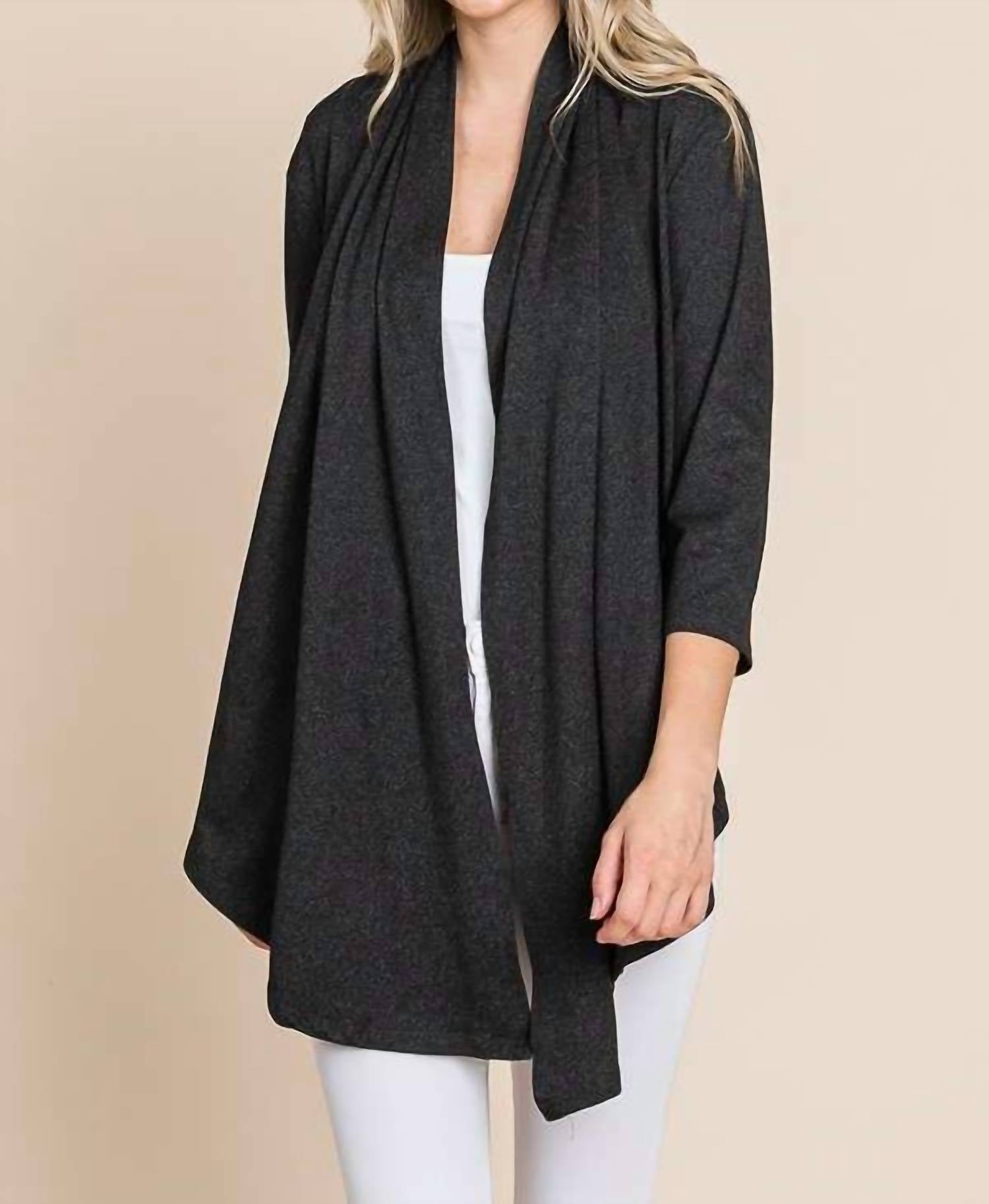 Кардиган с открытой передней частью в цвете угольный Culture Code, Charcoal
Кардиган с открытой передней частью в цвете угольный Culture Code, Charcoal