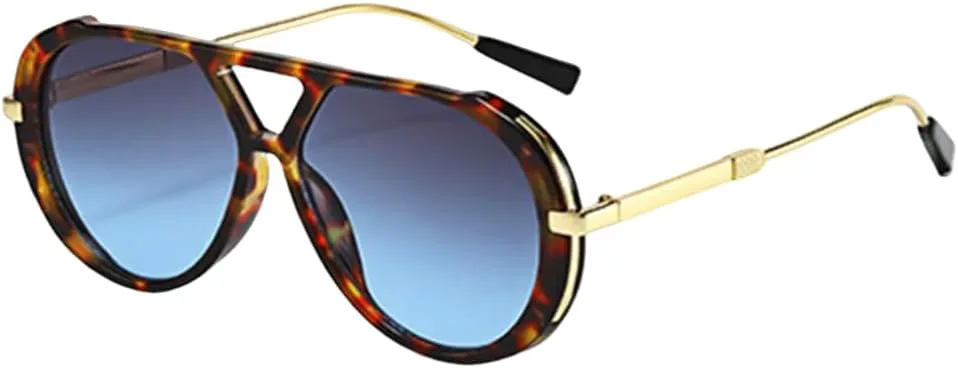 Ретро овальные металлические солнцезащитные очки для женщин и мужчин, роскошные, модные, в стиле панк, с защитой от УФ-излучения UV400 TOIPASTN, Grey Blue
Ретро овальные металлические солнцезащитные очки для женщин и мужчин, роскошные, модные, в стиле панк, с защитой от УФ-излучения UV400 TOIPASTN, Grey Blue