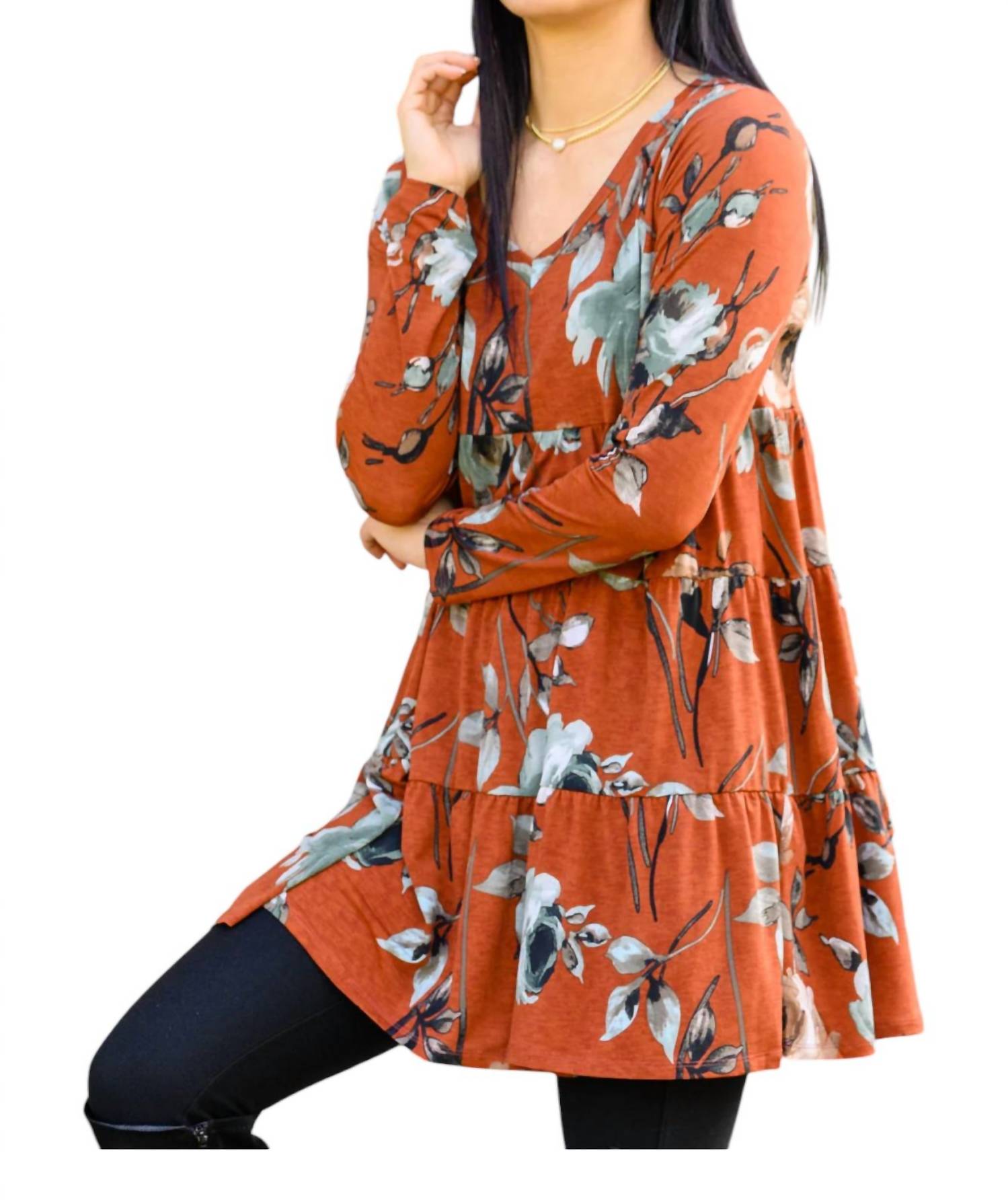 Многоярусное платье с цветочным принтом Sew In Love, красный
Многоярусное платье с цветочным принтом Sew In Love, красный