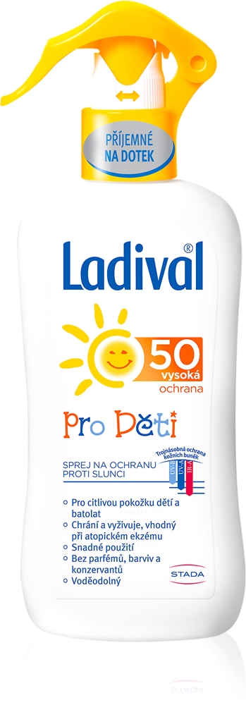 Детский солнцезащитный спрей для детей spf 50 Ladival, 200 мл
Детский солнцезащитный спрей для детей spf 50 Ladival, 200 мл