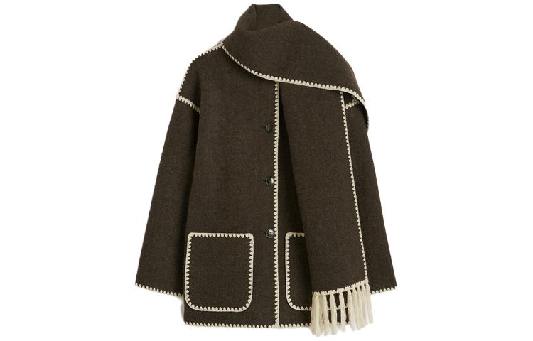 TOTEME Вышитая шаль-куртка, Chocolates Mixed Color 
TOTEME Вышитая шаль-куртка, Chocolates Mixed Color