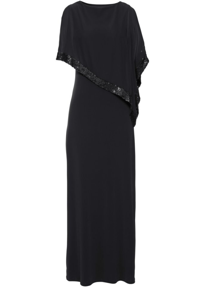 Платье макси с пайетками Bodyflirt Boutique, черный 
Платье макси с пайетками Bodyflirt Boutique, черный