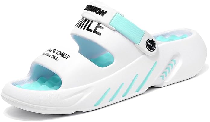 Мужские домашние тапочки WARKTMY с мягкой подошвой, легкие, для душа, с акупрессурным эффектом и открытым носком, для ходьбы дома и на улице, белый/голубой
Мужские домашние тапочки WARKTMY с мягкой подошвой, легкие, для душа, с акупрессурным эффектом и открытым носком, для ходьбы дома и на улице, белый/голубой