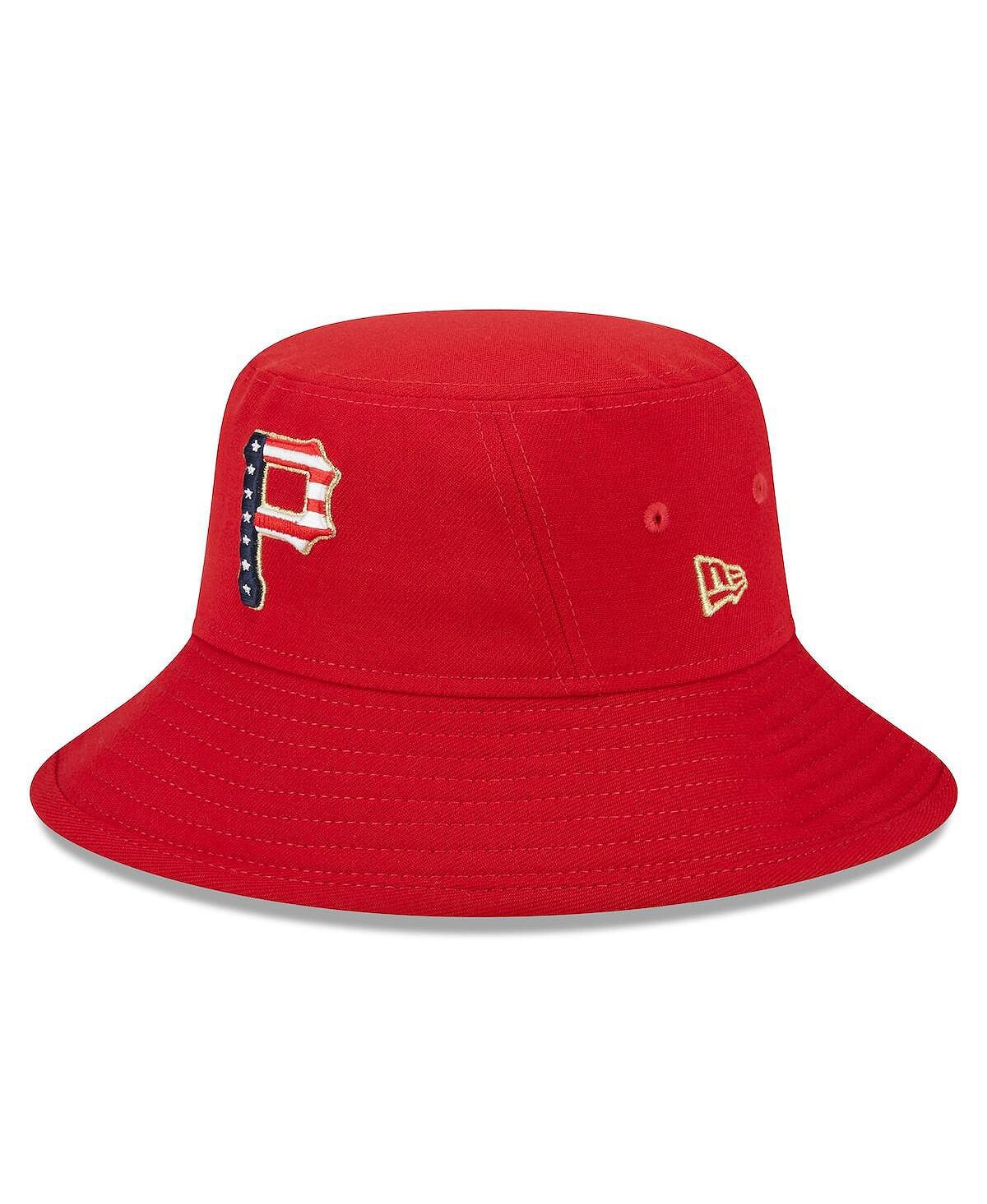 Мужская красная панама Pittsburgh Pirates 2023 Четвертое июля New Era 
Мужская красная панама Pittsburgh Pirates 2023 Четвертое июля New Era