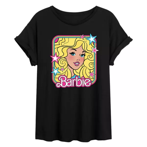 Футболка Junior's с принтом «Звезды 70-х» большого размера Barbie, черный
Футболка Junior's с принтом «Звезды 70-х» большого размера Barbie, черный