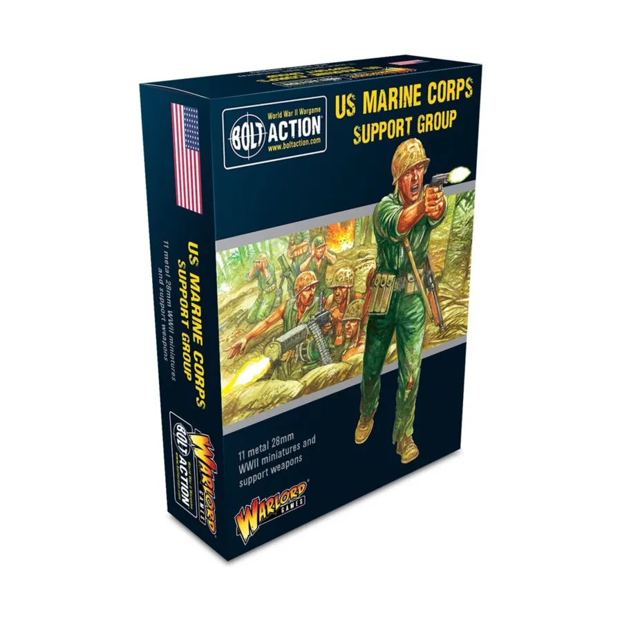 Группа поддержки, Bolt Action - US Marines (28mm)
Группа поддержки, Bolt Action - US Marines (28mm)