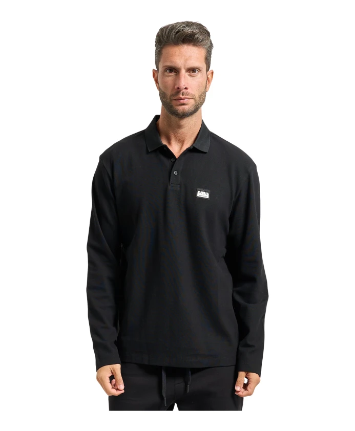 Черная рубашка-поло с нашивкой с логотипом. Armani Exchange, черный
Черная рубашка-поло с нашивкой с логотипом. Armani Exchange, черный