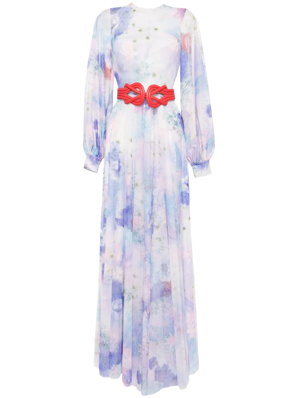 Длинное платье с цветочным принтом Saiid Kobeisy, фиолетовый
Длинное платье с цветочным принтом Saiid Kobeisy, фиолетовый