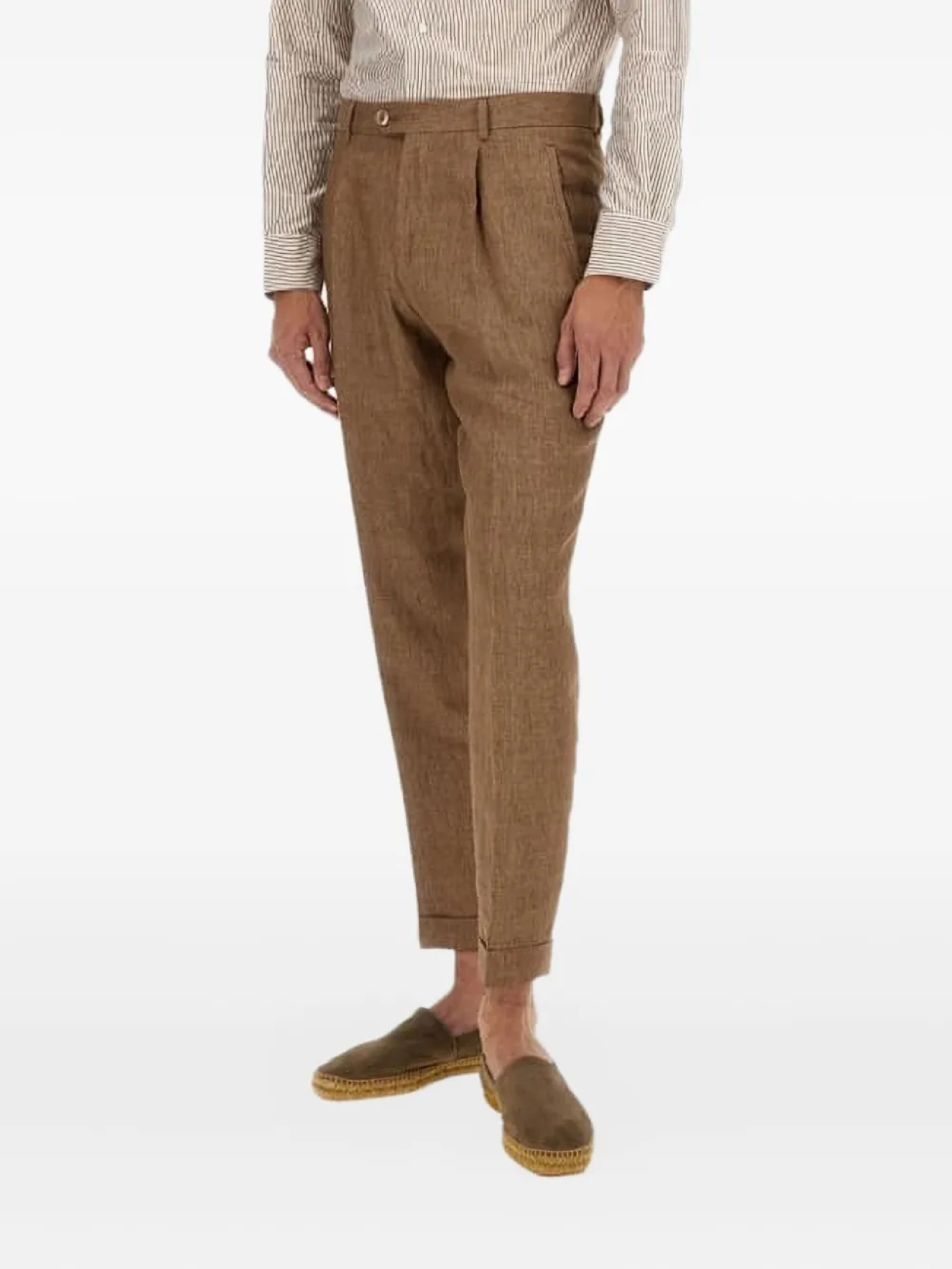 Брюки со складками BOSS, коричневый
Брюки со складками BOSS, коричневый