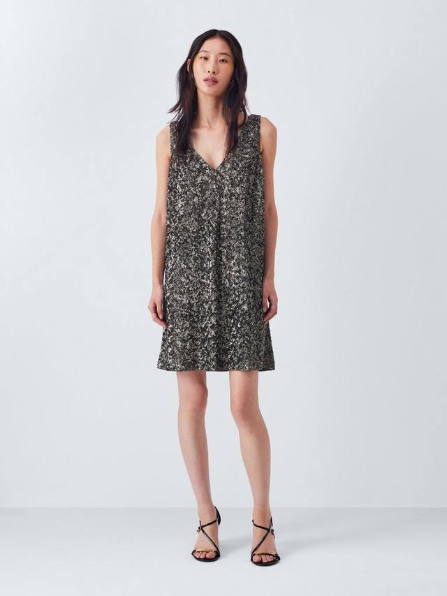 Мини-платье с пайетками и v-образным вырезом AND/OR, Charcoal
Мини-платье с пайетками и v-образным вырезом AND/OR, Charcoal