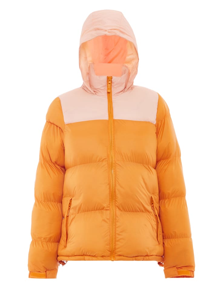 Женская стеганая куртка цвета оранжевый персик myMo
Женская стеганая куртка цвета оранжевый персик myMo