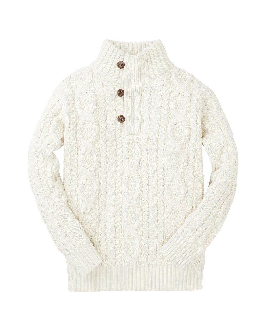 Хоуп энд Хенри свитер с воротником-стойкой HOPE & HENRY, белый 
Хоуп энд Хенри свитер с воротником-стойкой HOPE & HENRY, белый