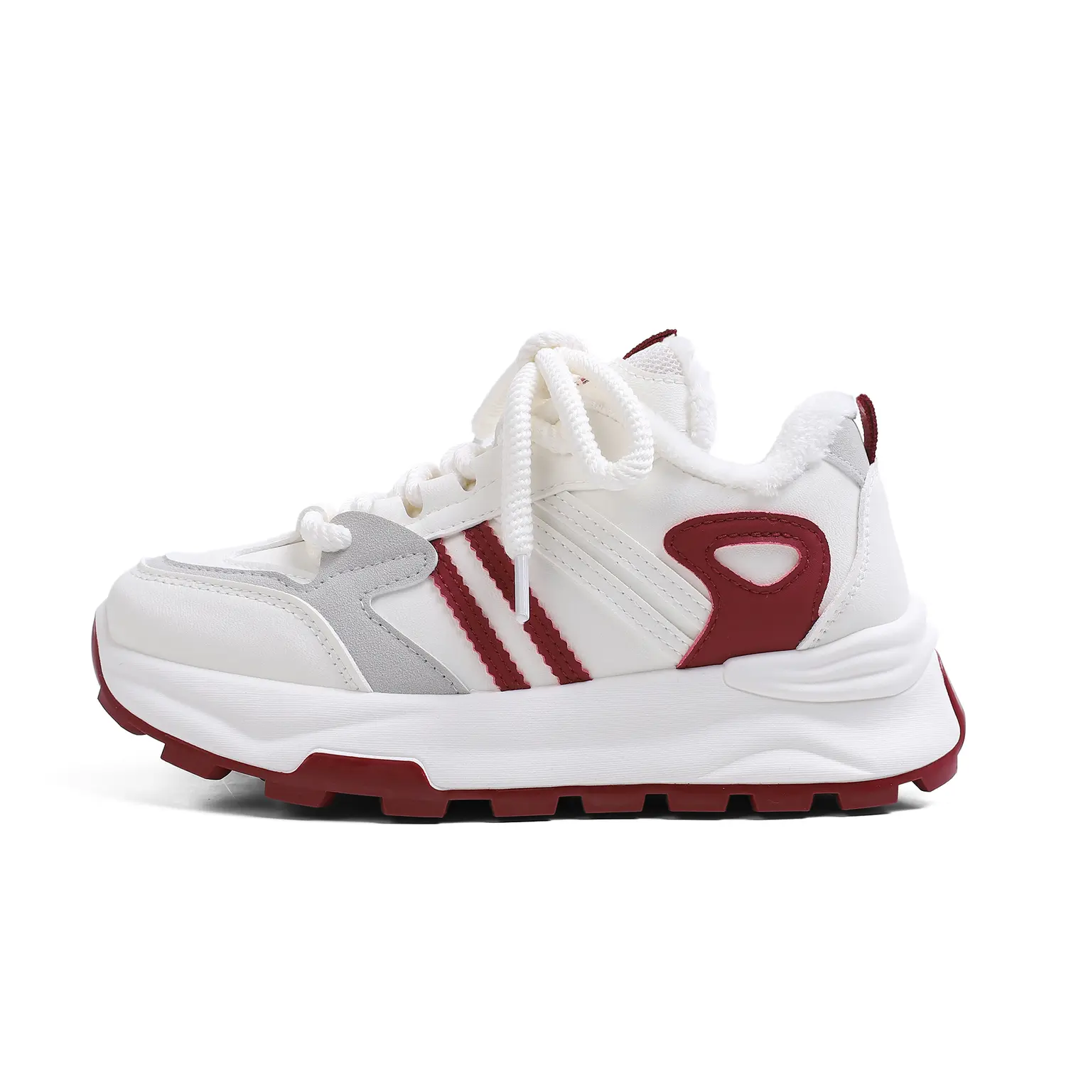 RENBEN Прочные тёплые низкие повседневные кроссовки унисекс красные, цвет Red 
RENBEN Прочные тёплые низкие повседневные кроссовки унисекс красные, цвет Red