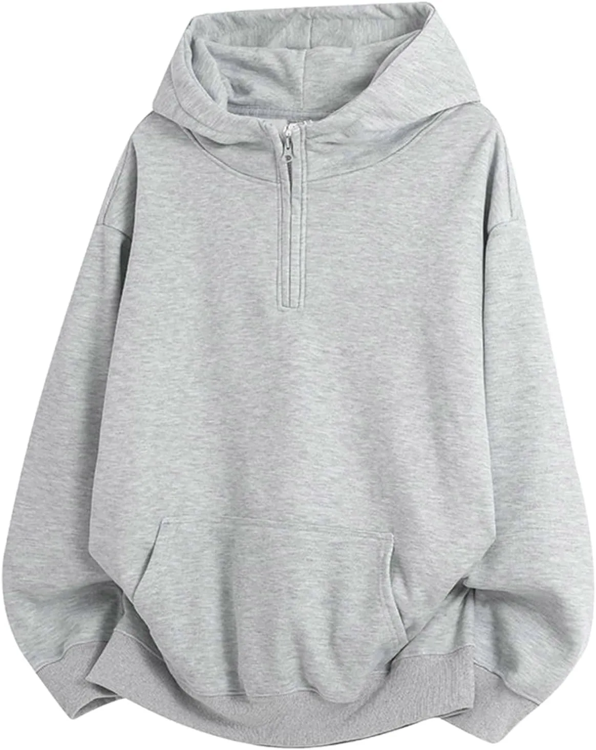 Мужская худи с четвертью молнии, длинный рукав, оверсайз
Мужская худи с четвертью молнии, длинный рукав, оверсайз